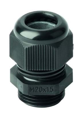 wartel kunststof IP68 PG11 doorlaat 5-10mm tap=15mm zwart