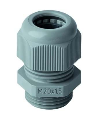 wartel kunststof IP68 M63 doorlaat 35-42mm tap=18mm donkergrijs