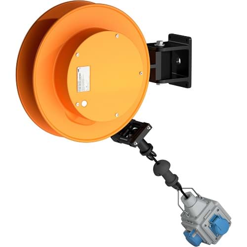 veerhaspel FT038 met LAN+POWER 8m RJ45 + 3x Schuko