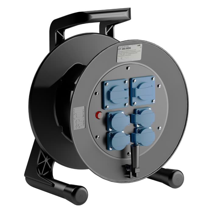 haspel GT380 rubber met 6x schuko+KD +TB