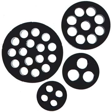 wartelinsert rubber M25 3x d=7mm
