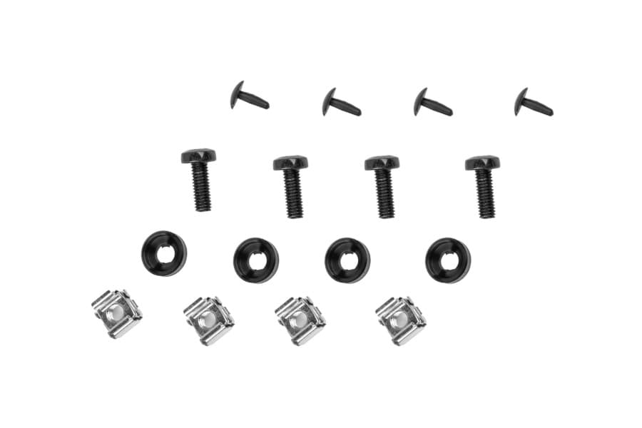 stagebox bevestigingset 4x kooimoer+ring+bout-kk-M6x16z+dop