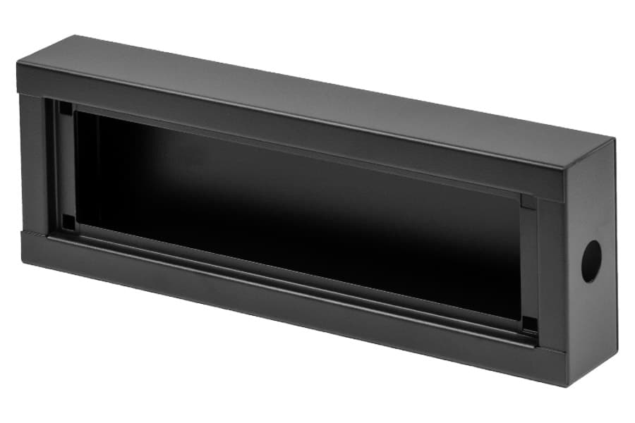 stagebox SD24 387x134x65mm met gat 25mm exclusief inlegplaat