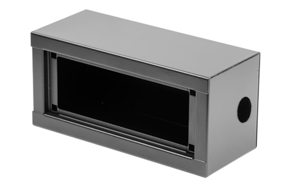 stagebox SD16 282x134x120mm met gat 25mm exclusief inlegplaat