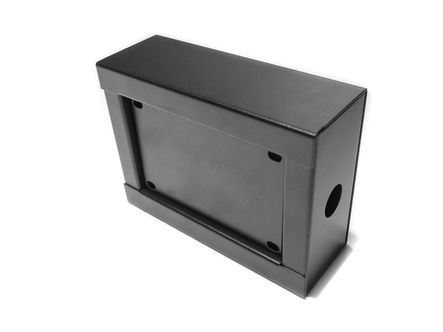 stagebox SD8 met gat 25mm d=65mm + inlegplaat blind