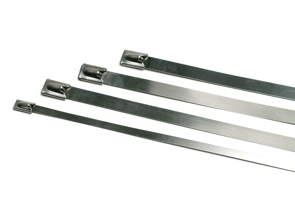370MM.LENGH, 7,9MM.WIDTH, STAINLESS STEEL AISI 304 CABLE TIE, PACKAGIN