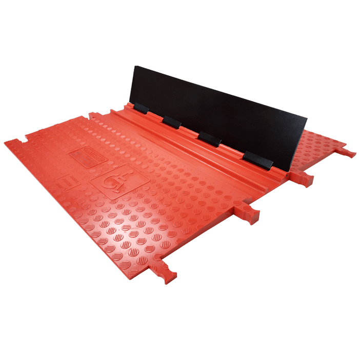 Black Line kabelgoot 2x65x19mm L=0,92m rood+zwarte deksel wheelchair