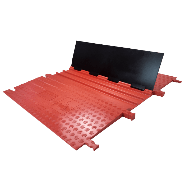 Black Line kabelgoot 3x65x19mm L=0,92m rood+zwarte deksel wheelchair