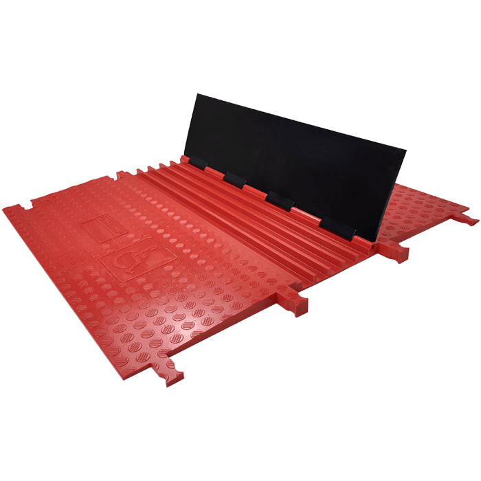 Black Line kabelgoot 5x33x19mm L=0,92m rood+zwarte deksel wheelchair