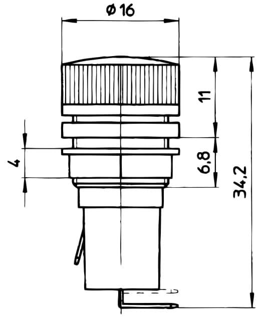 paneelzekeringhouder 5x20mm schroefkop