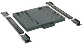legbord 19inch x 800 ventilatie 45kg uittrekbaar