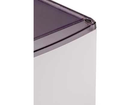 behuizing serie 102  90x50x35 lichtgrijs met transparante deksel