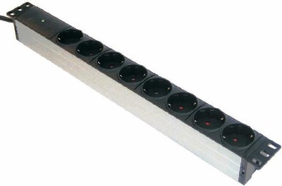 PDU 19inch in:Schuko-2,0m uit:8xShuko met LED