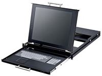 KVM keyboard 1HE 17inch LCD-scherm 1x CAT5