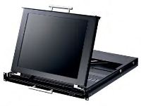 KVM keyboard 1HE 17inch LCD-scherm 16x CAT5