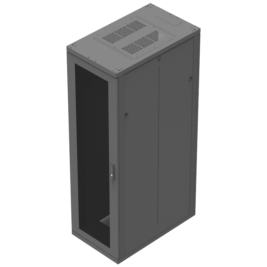 Rack 19inch 47HE W600 D1000 SR-2 glasdeur+achterdeur