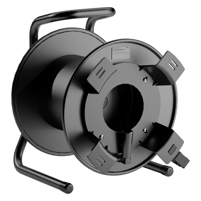 haspel HT305 metaal met hulpspoel zwart