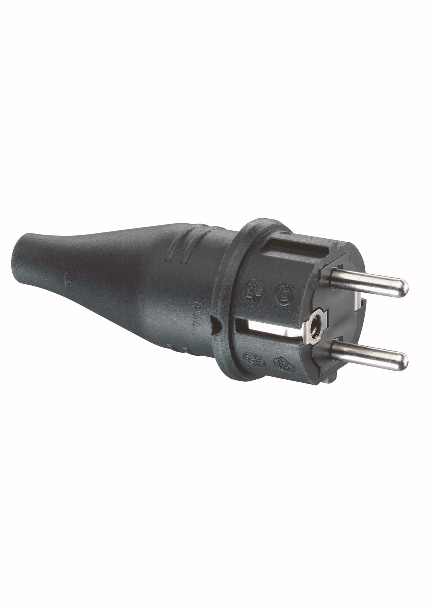 stekker randaarde+busaarde rubber max 1.5mm2 ABL
