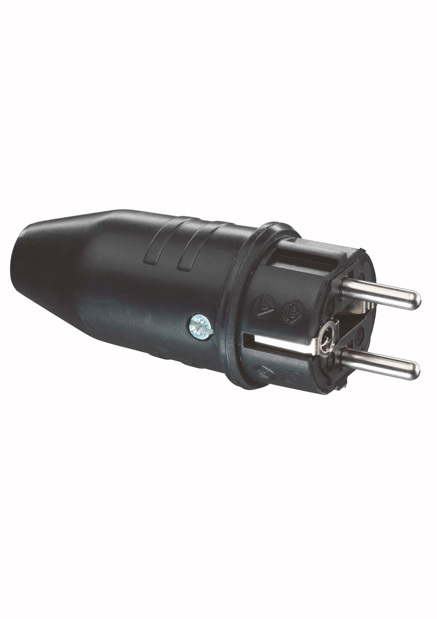 stekker randaarde+busaarde rubber ABL