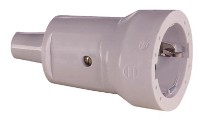 koppeling randaarde PVC met tule wit ABL