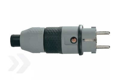 stekker randaarde+busaarde thermolplast zwart-grijs Professional ABL