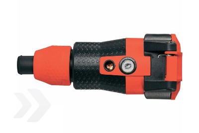 koppeling randaarde thermoplast met lamp zwart-rood Professional ABL