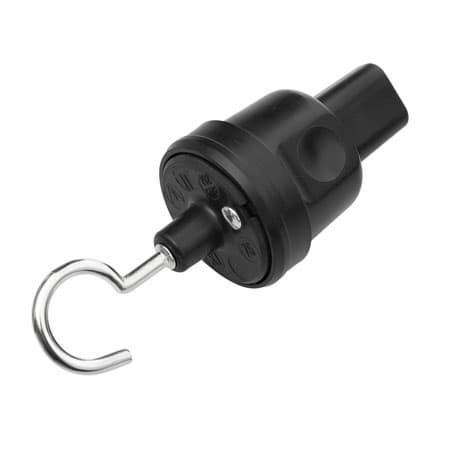 prikkabel eindstuk rubber + haak AVA