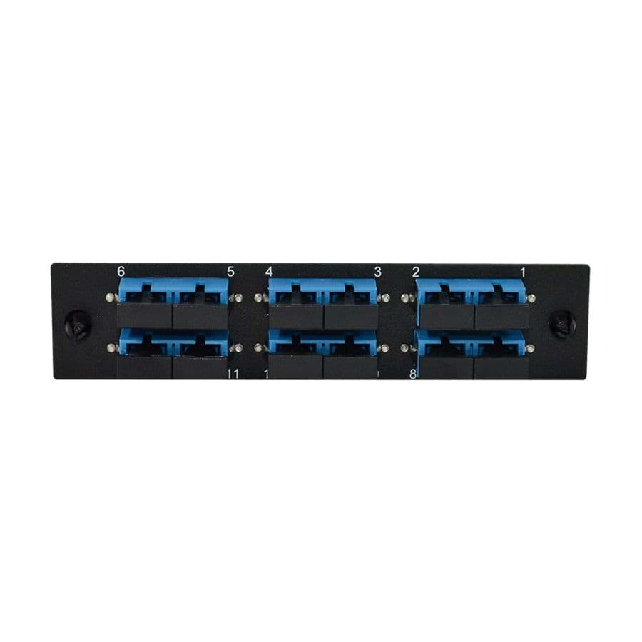 LGX inzetplaat 6x SC-SC 10G SingleMode OS2 Duplex Blue