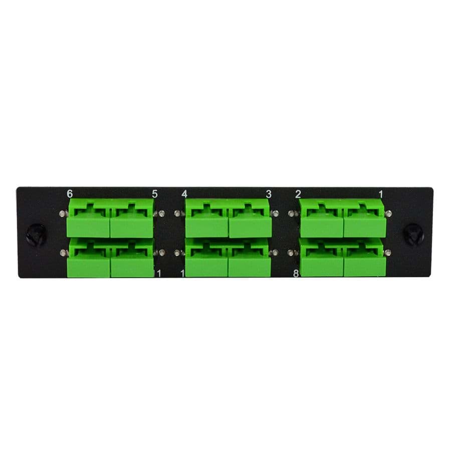 LGX inzetplaat 6x SCA-SCA 10G SingleMode OS2 Duplex Green