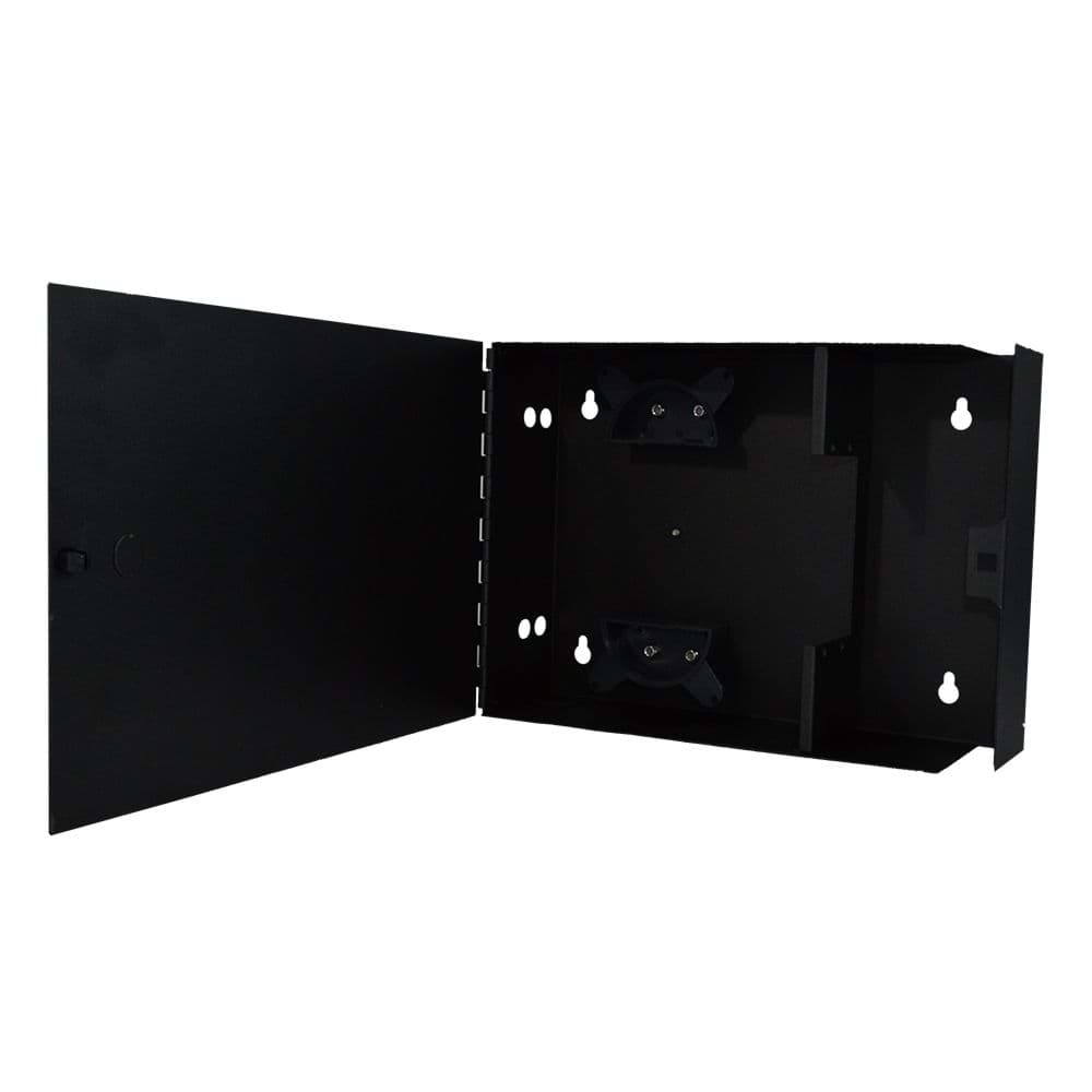 behuizing WALLMOUNT LGX-118 2 module zwart