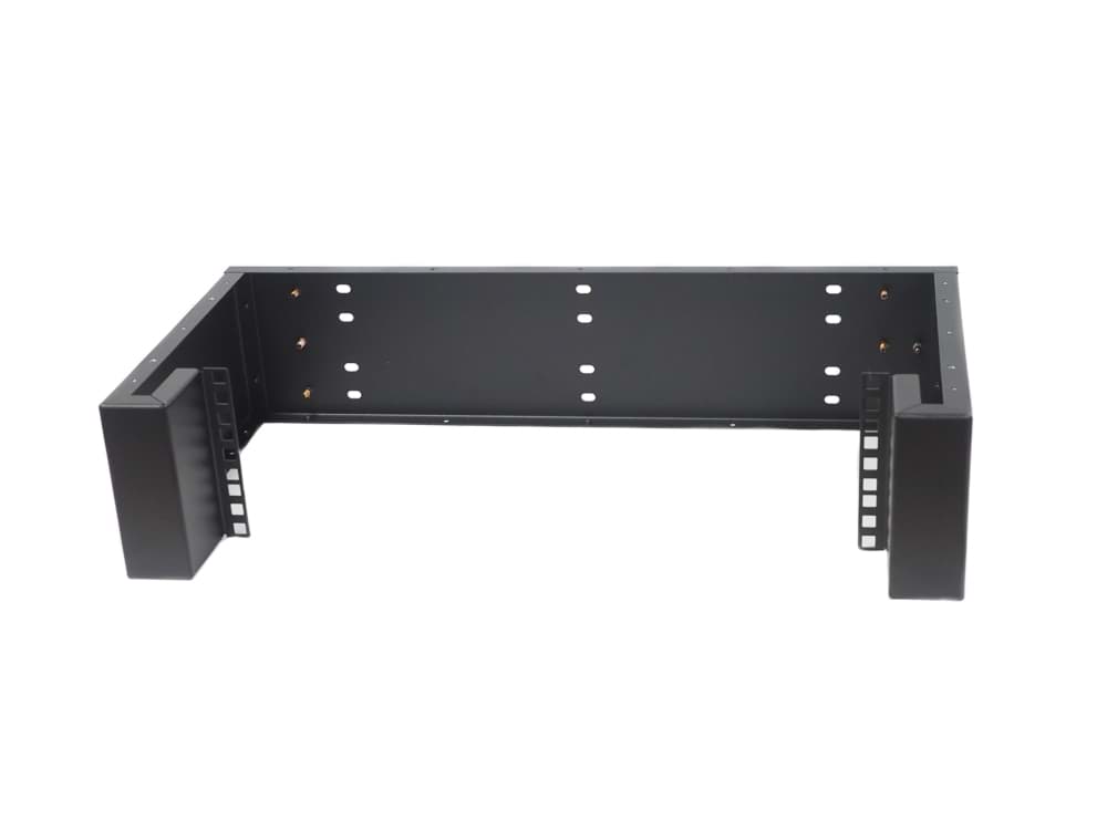 wandkast 19inch modulair 2HE D300 U-shape zwart