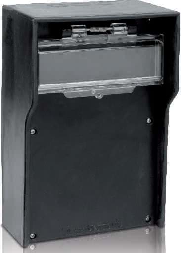rubber wandkast WK10 330x210x135mm + venster 10 module