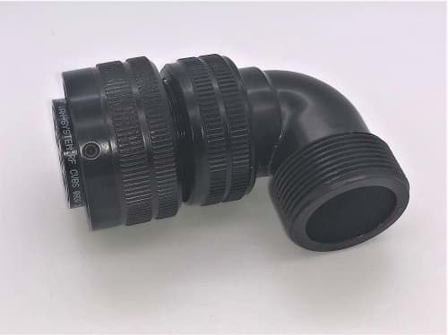 RF CVBS 08DA 20-33S CR F7 plug+nut 90gr 11p female black
