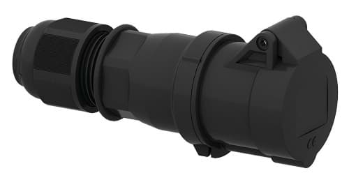 CEE koppeling 3p  16A 230V 6h zwart IP44 Bals EVENT QuickConnect