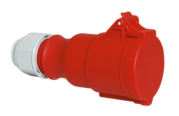 CEE koppeling 4p  16A 400V 6h rood IP44 Bals ECO schroef