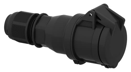 CEE koppeling 4p  16A 400V 6h zwart IP44 Bals EVENT QuickConnect