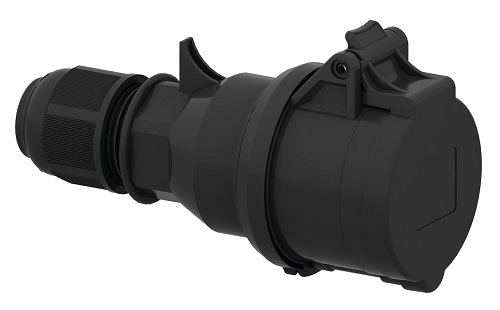 CEE koppeling 5p  16A 400V 6h zwart IP44 Bals EVENT QuickConnect onver