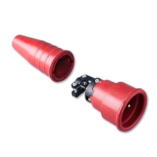 koppeling randaarde volrubber geheel rood 522 Keraf
