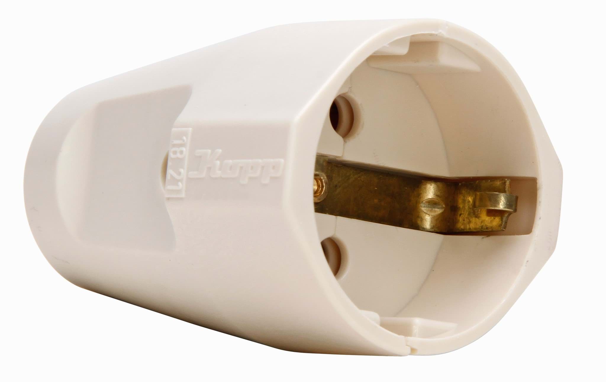 koppeling randaarde thermoplast wit Kopp