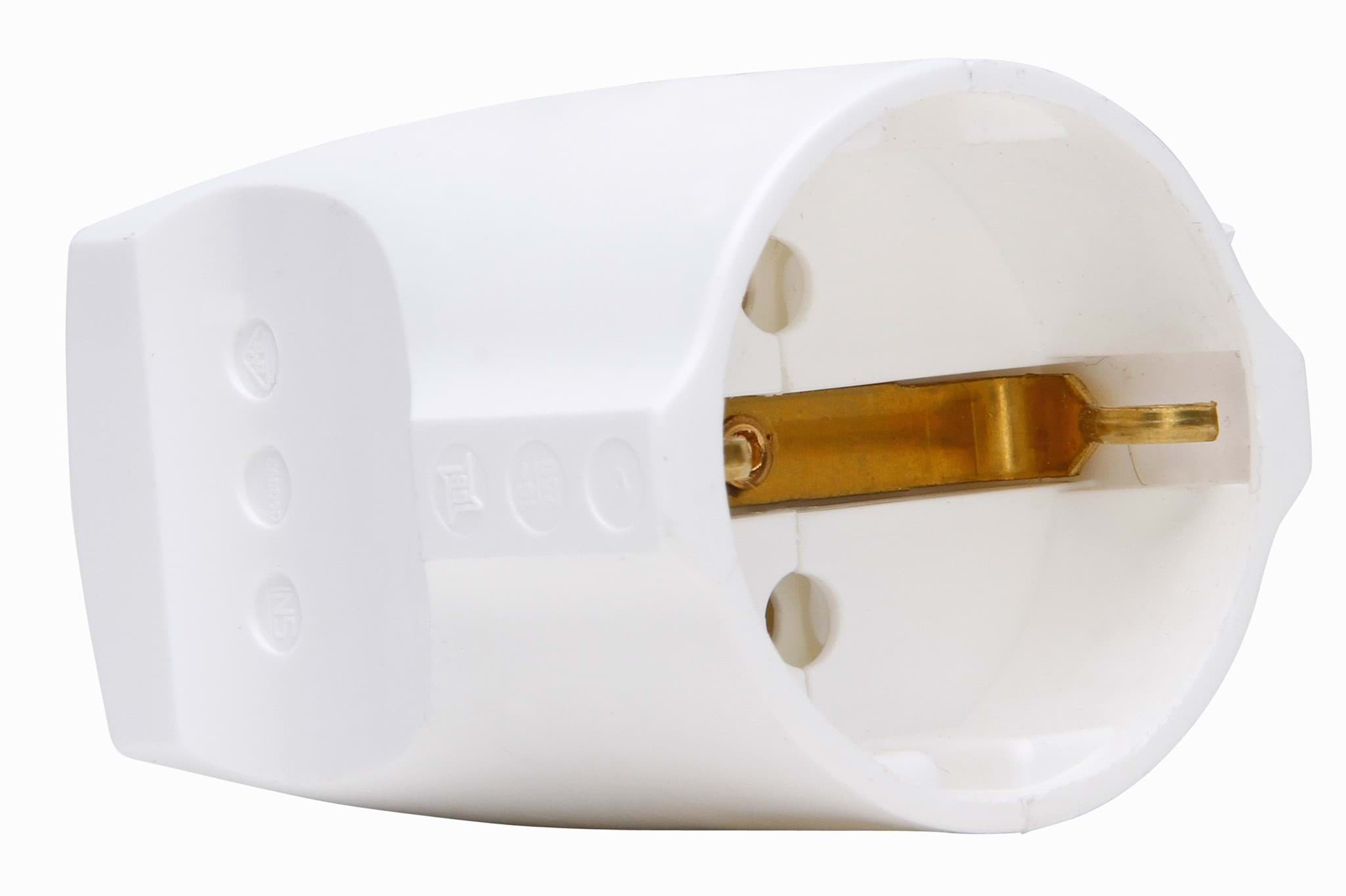 koppeling randaarde thermoplast helder wit Kopp