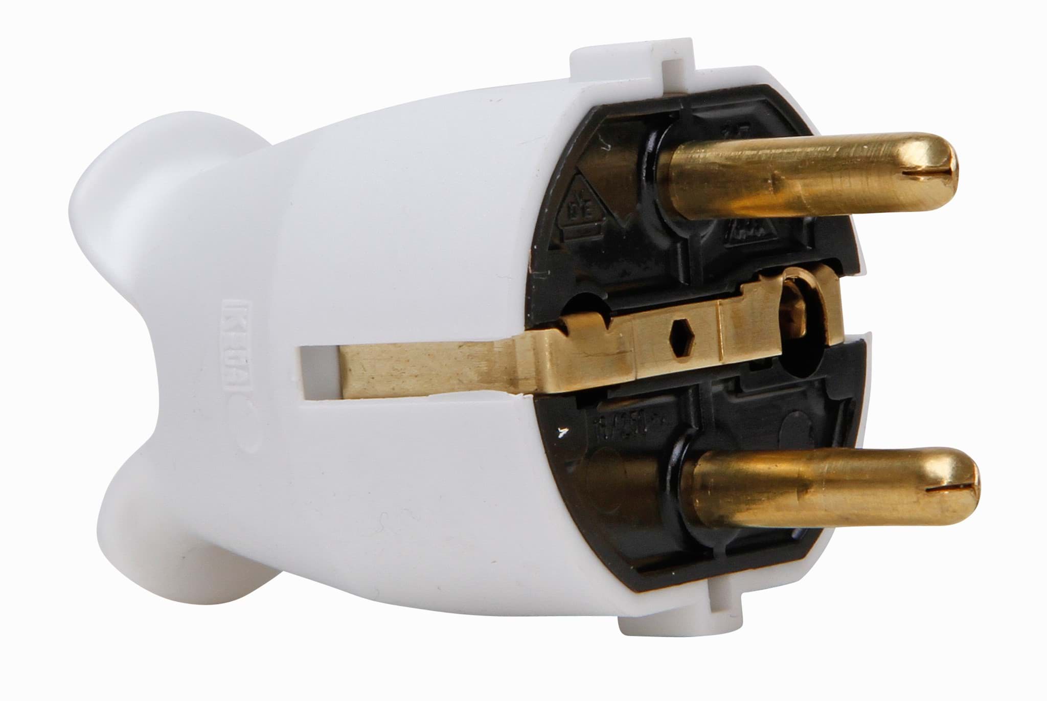 stekker randaarde+busaarde thermoplast arctic-wit Kopp