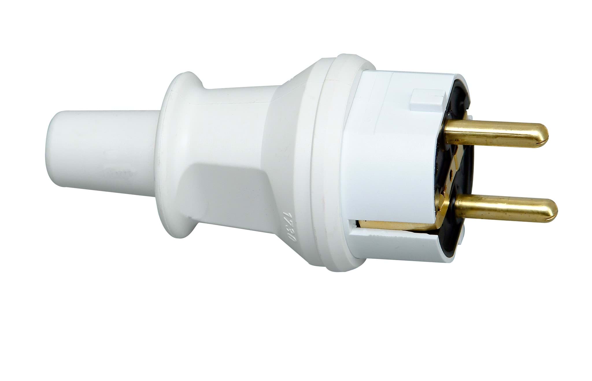 stekker randaarde+busaarde PVC arctic-wit Kopp