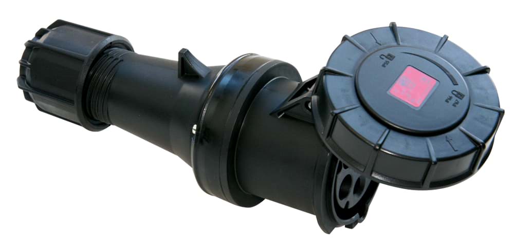 CEE koppeling 5p  63A 400V 6h zwart IP67 PCE