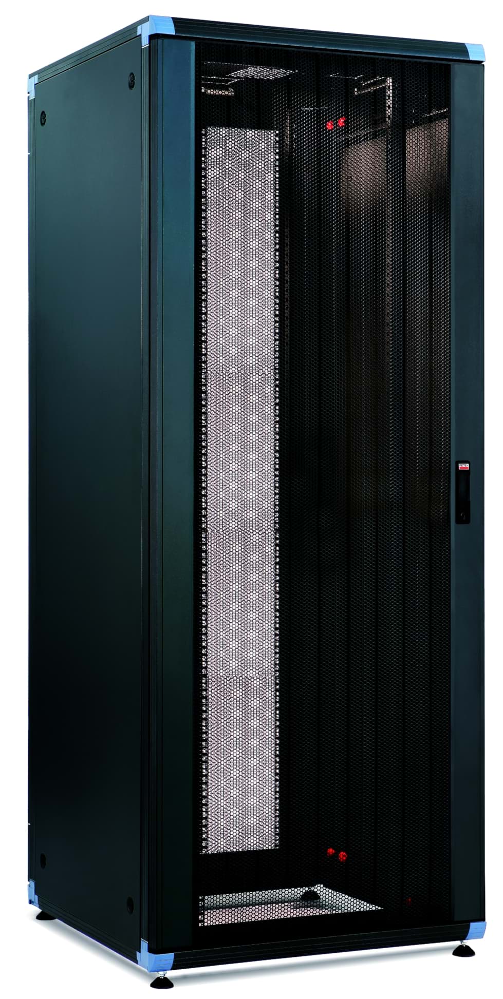 Rack 19inch 42HE W800 D1200 LOGIC-2 ventilatiedeur voor+dubbel achter