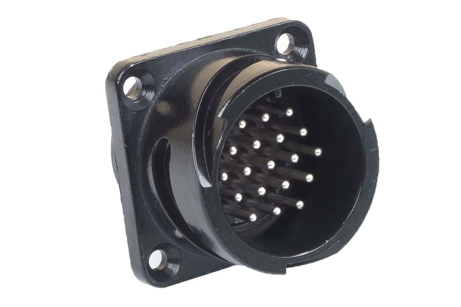 PA-COM 20A48 19p panel w/out nut male