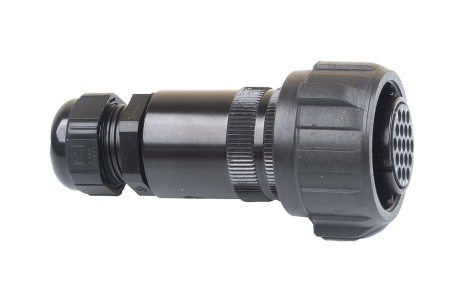 PA-COM 20A48 19p cable connector with nut fem. d=9-14mm crimp