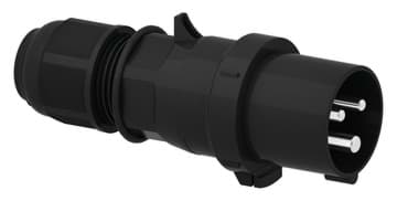 CEE steker 3p  16A 230V 6h zwart IP44 Bals EVENT QuickConnect