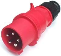 CEE steker 5p  16A 400V 6h rood IP44 Bals EVENT QuickConnect
