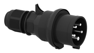 CEE steker 5p  16A 400V 6h zwart IP44 Bals EVENT QuickConnect