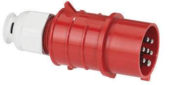 CEE steker 7p  16A 400V 6h rood IP44 Bals